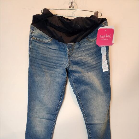 New Ingrid Maternity Over the Belly Jeans Stretch Jeggings NWT Size 2/ 26R - Picture 2 of 10